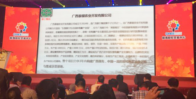 热烈庆祝广西泰银农业开发有限公司成功挂牌广西泰银农业开发有限公司PPT简介